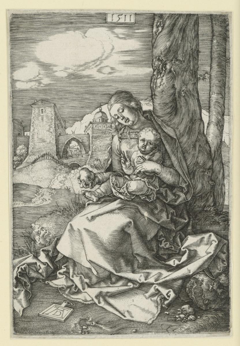 Maria mit Kind und Birne