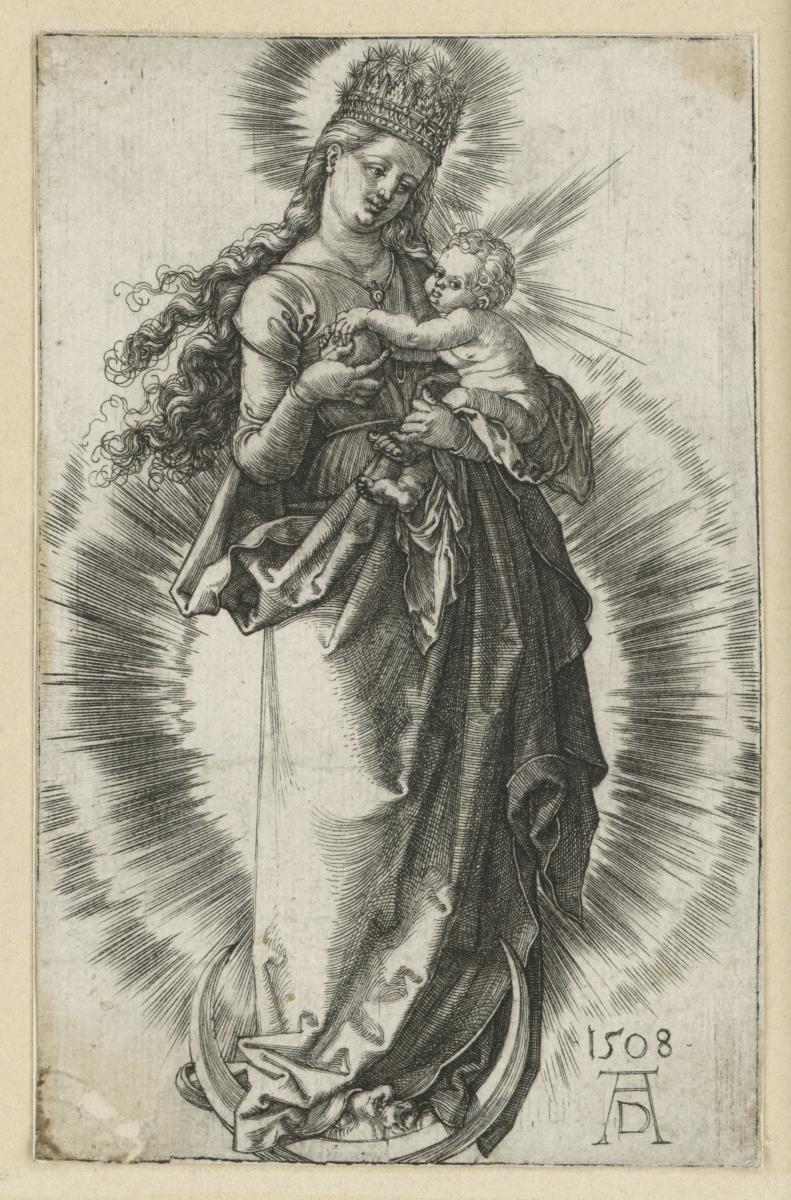 Maria auf der Mondsichel mit Sternenkrone