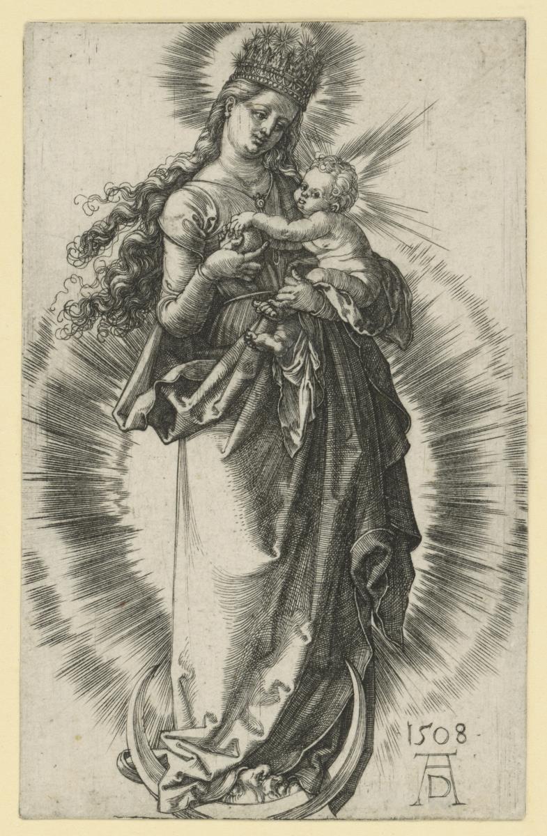 Maria auf der Mondsichel mit Sternenkrone