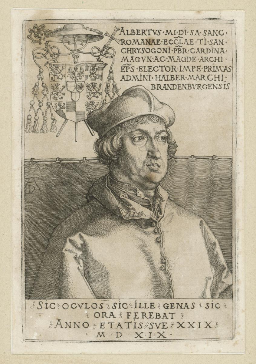Porträt des Kardinals Albrecht von Brandenburg
