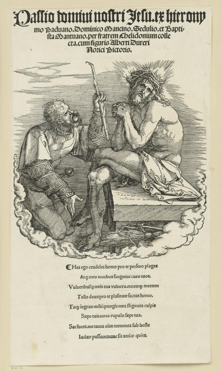 Titelblatt mit dem Schmerzensmann (Große Passion)