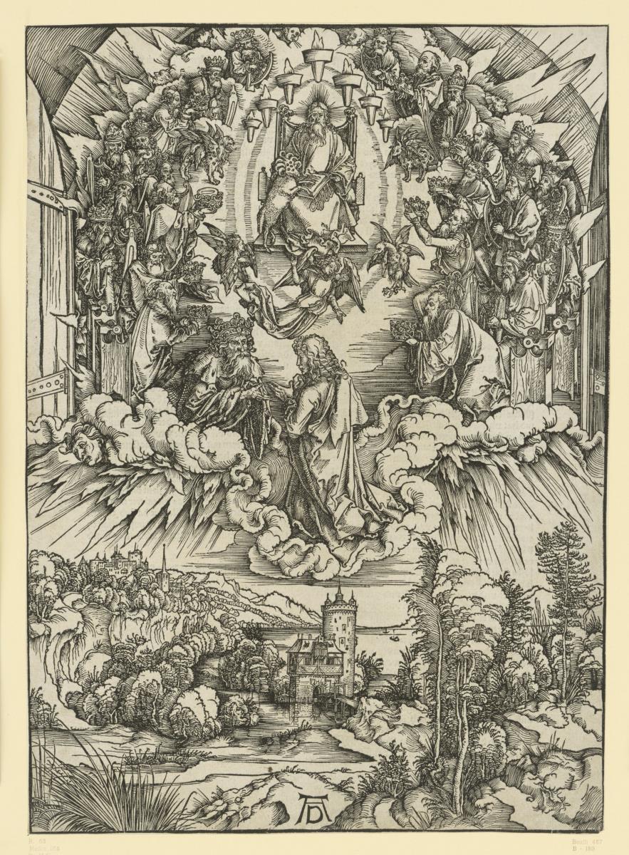Johannes vor Gott und den Ältesten (Apokalypse)