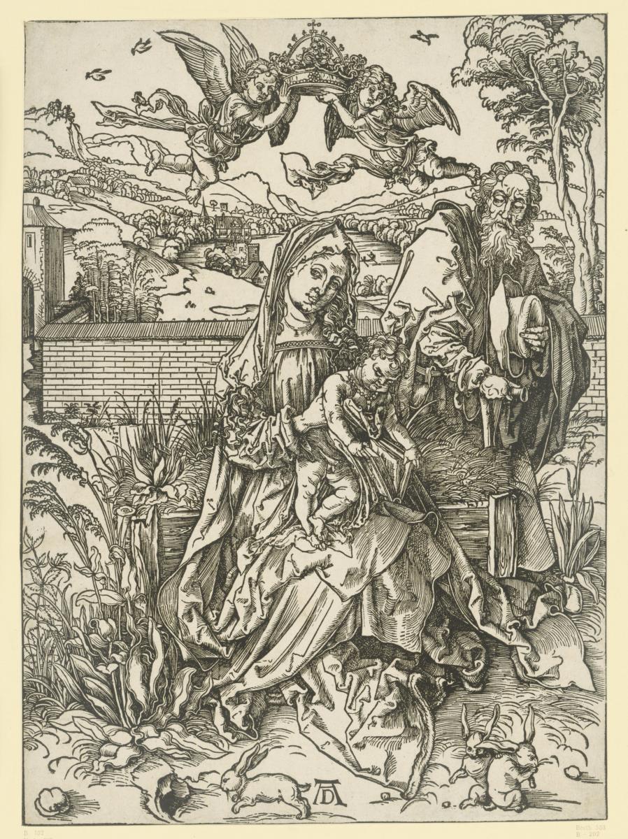 Die Heilige Familie mit den Hasen