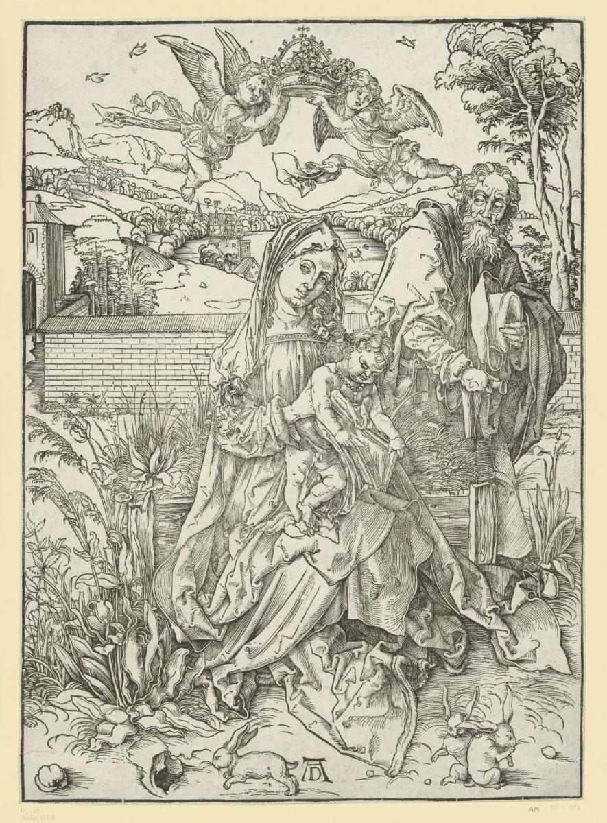 Die Heilige Familie mit den Hasen