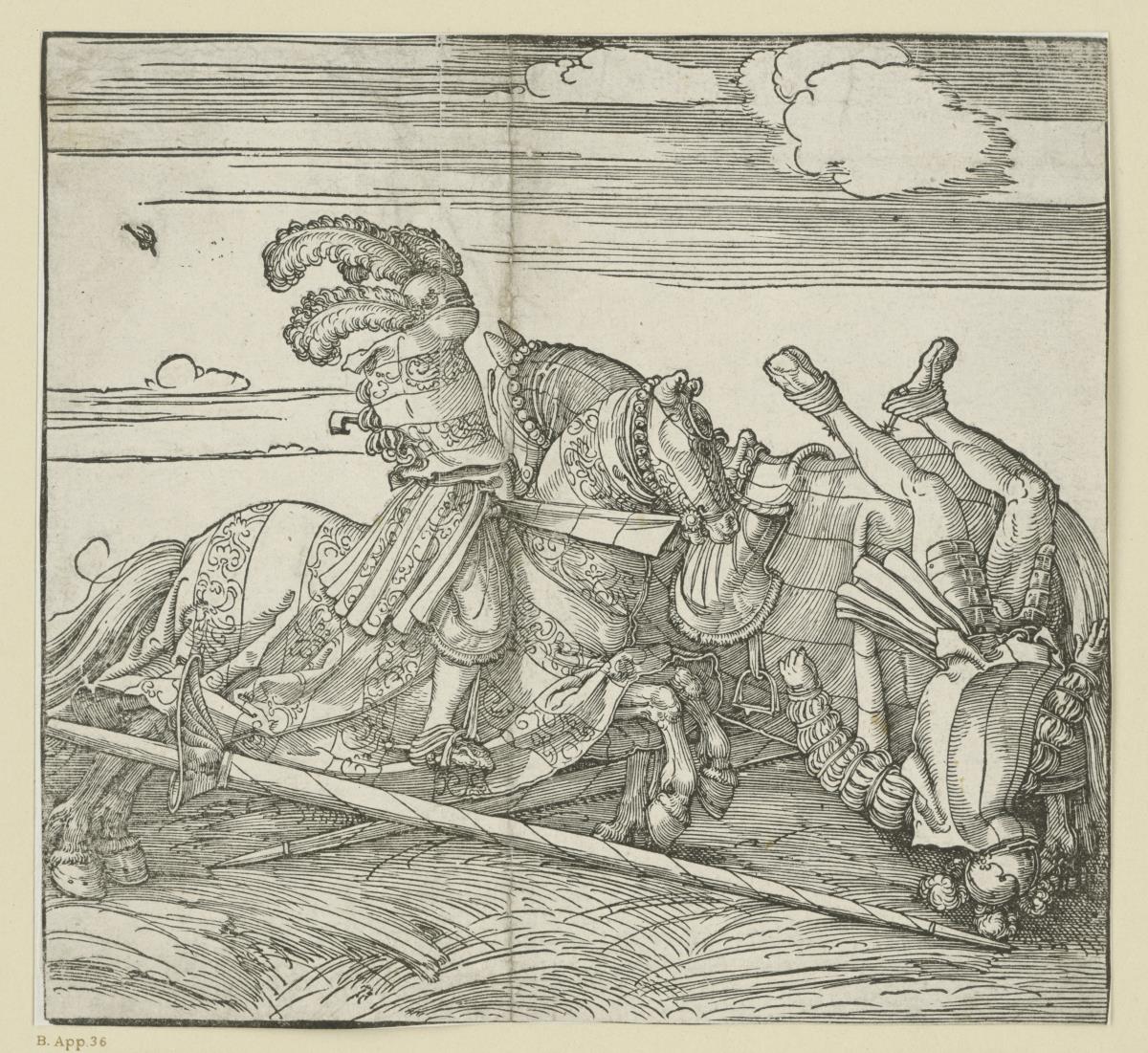 Das "Anzogen-Rennen" (Freydal-Holzschitte)