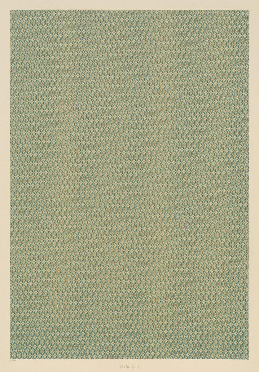 Walzendruckpapier (Flächenmuster mit kleine sternförmigen Motiven)