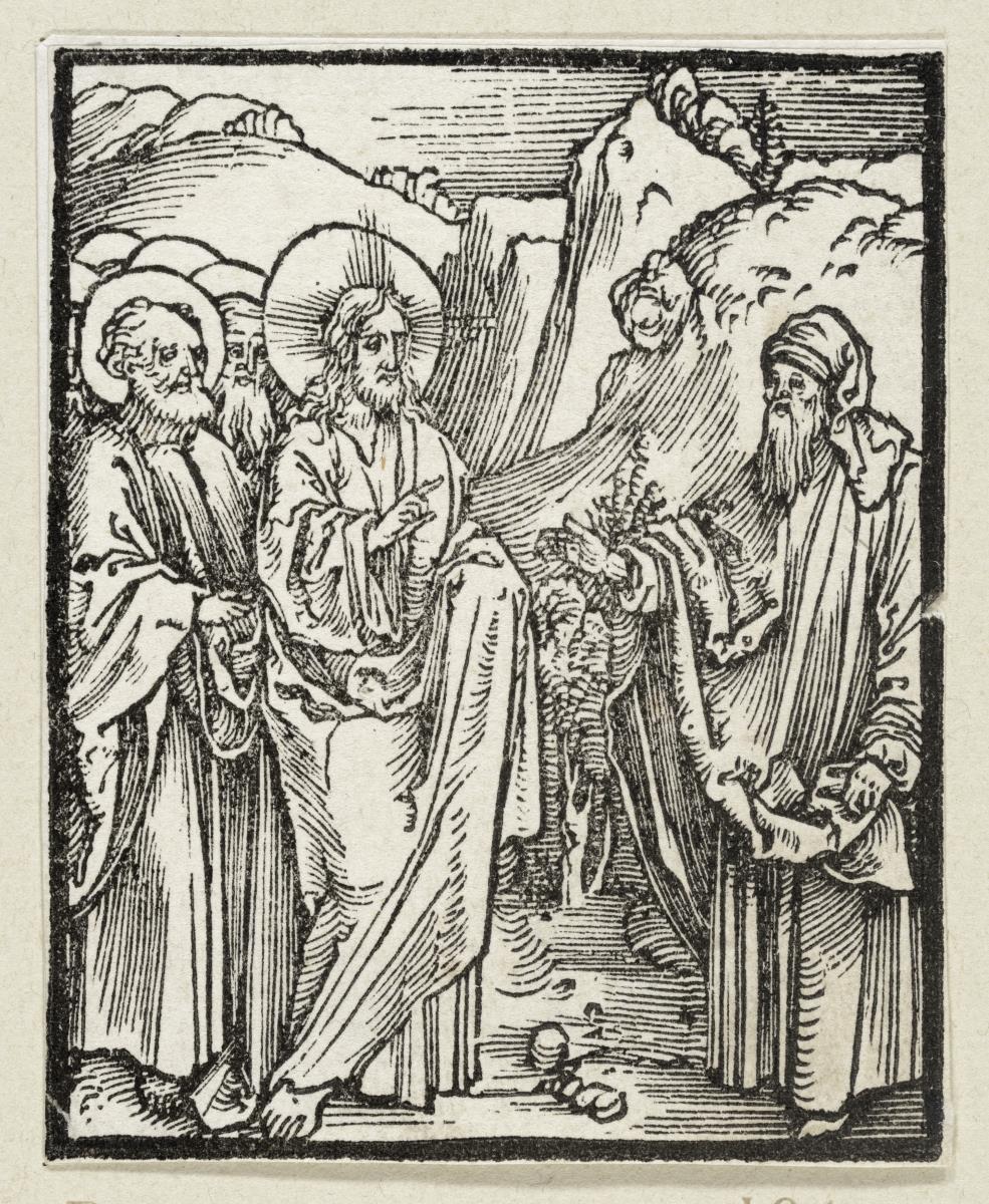 Nikodemus kommt zu Jesus (aus: Postilla, 43 Holzschnitte)