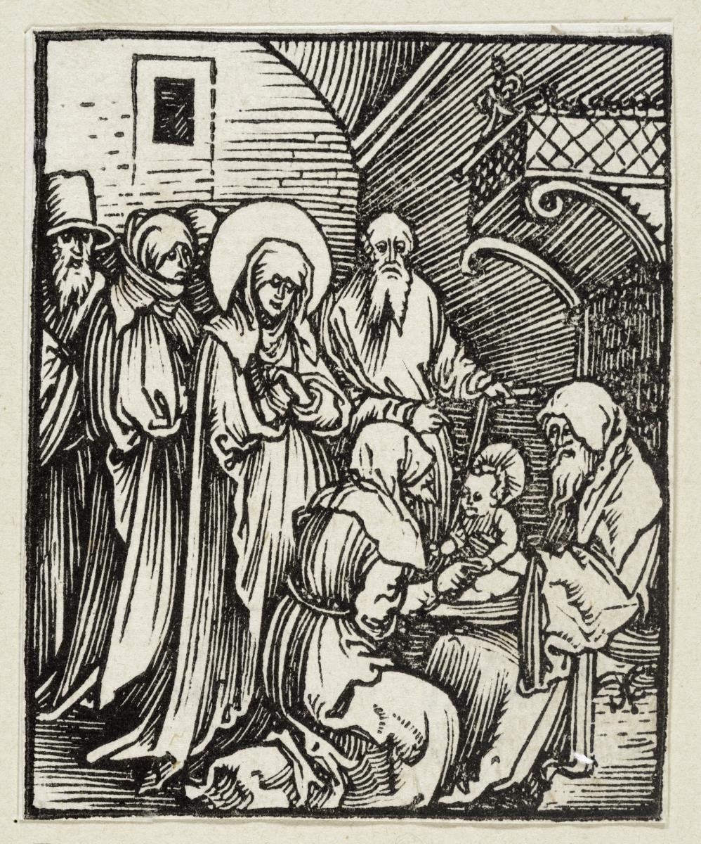 Die Beschneidung Christi (aus: Postilla, 43 Holzschnitte)