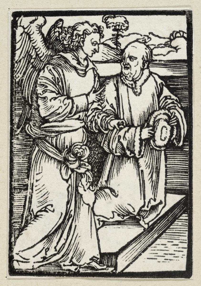 Betender mit seinem Schutzengel (63 religiöse Szenen)