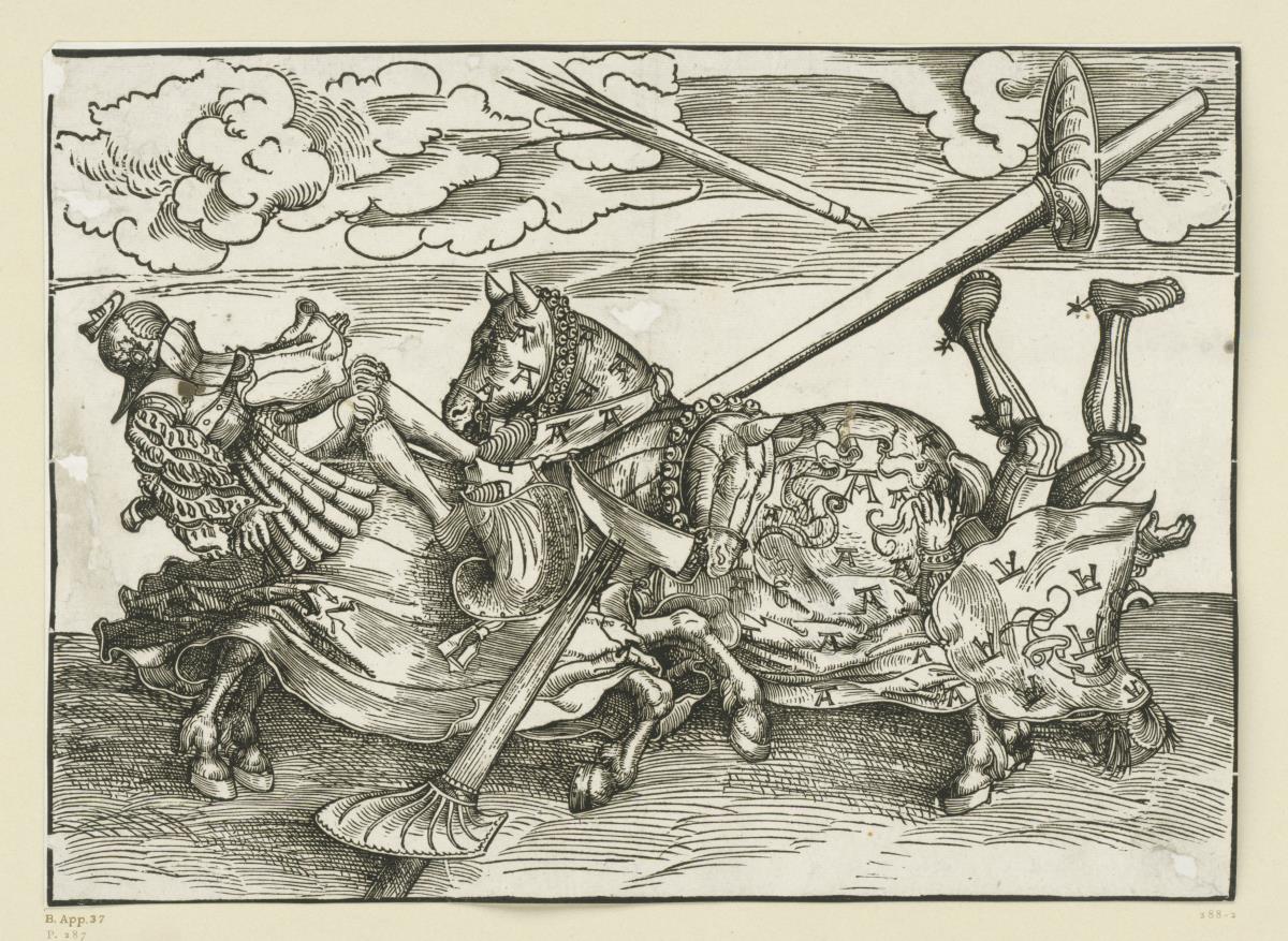 Zwei kämpfende Ritter