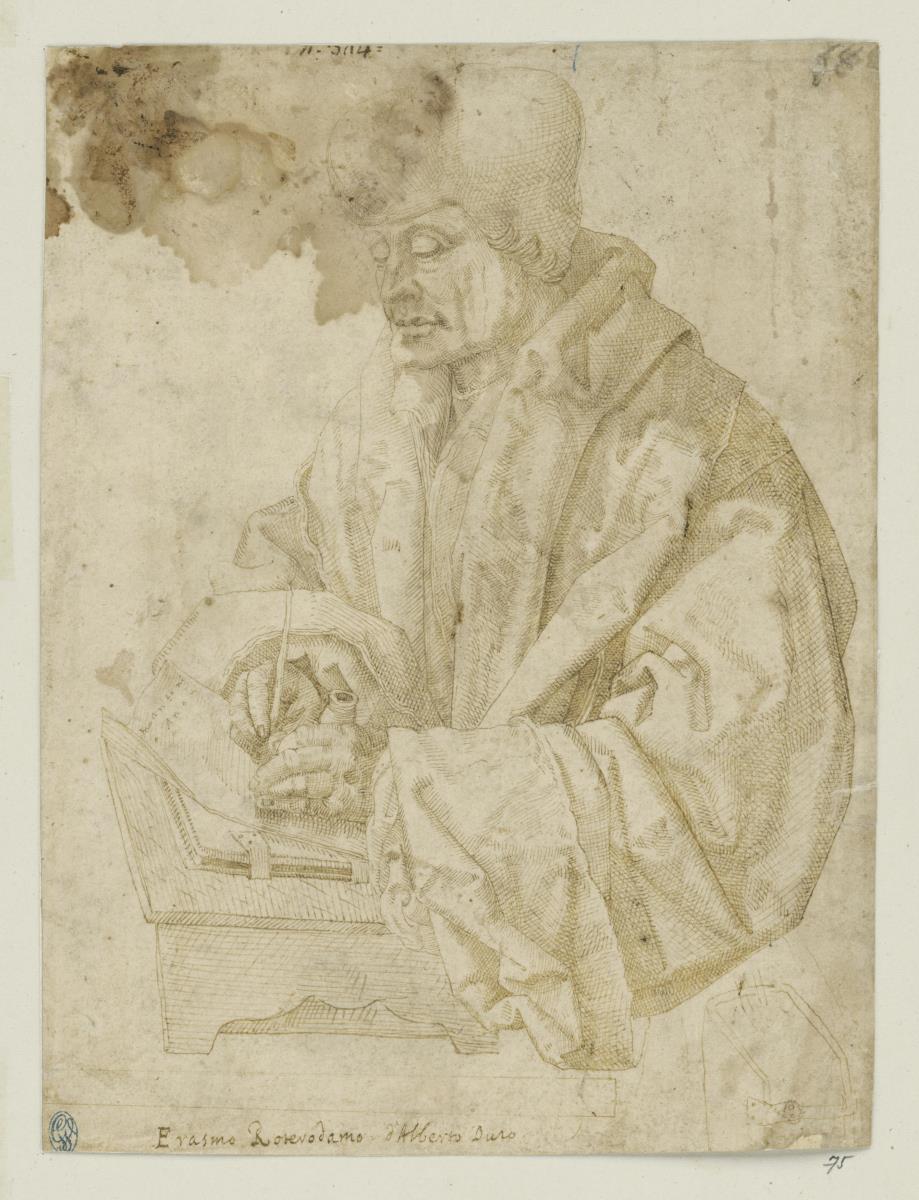 Erasmus von Rotterdam  (Kopie nach B. 107)