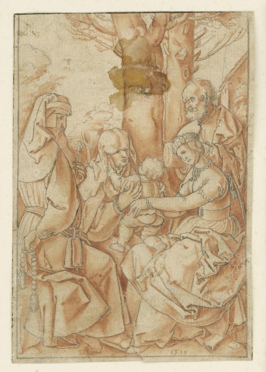 Die hl. Familie mit Joachim und Anna (Kopie nach B. 96)