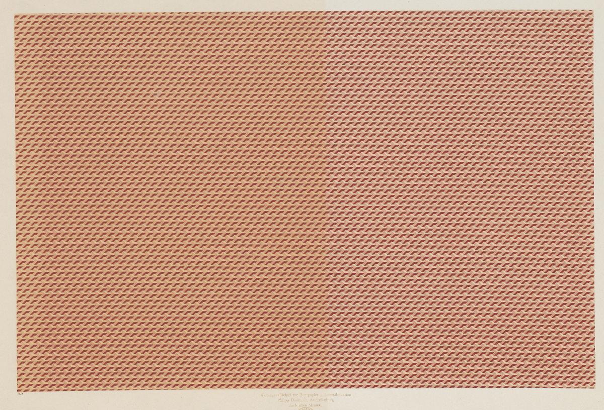 Walzendruckpapier (geometrisches Flächenmuster, nach alten Mustern)
