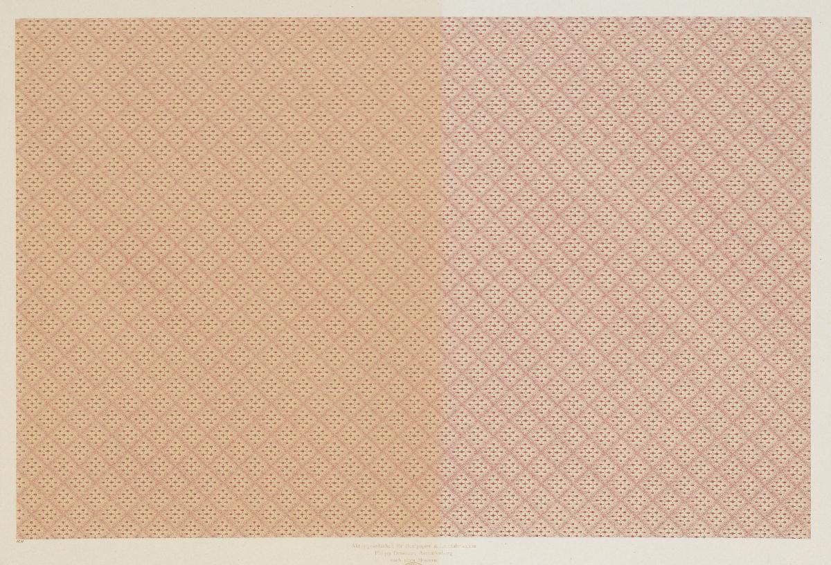 Walzendruckpapier (diagonales Fliesenmuster, nach alten Mustern)