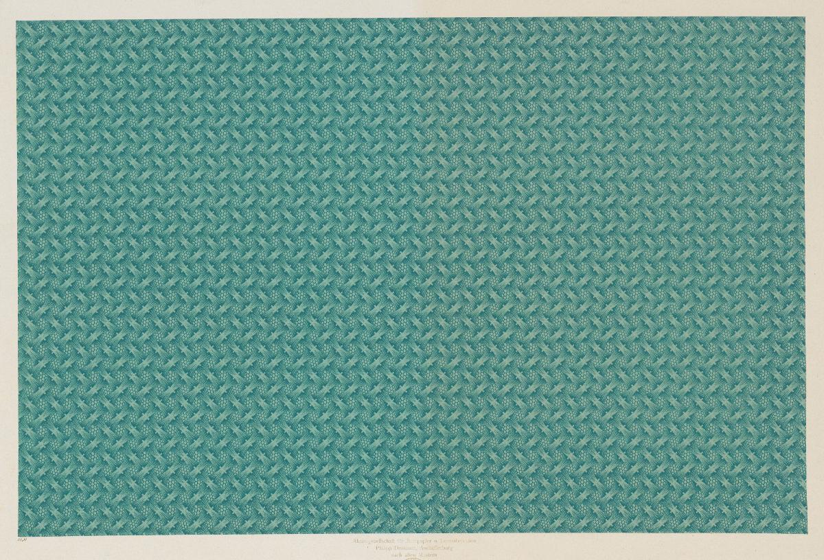 Walzendruckpapier (Flechtmuster, nach alten Mustern)