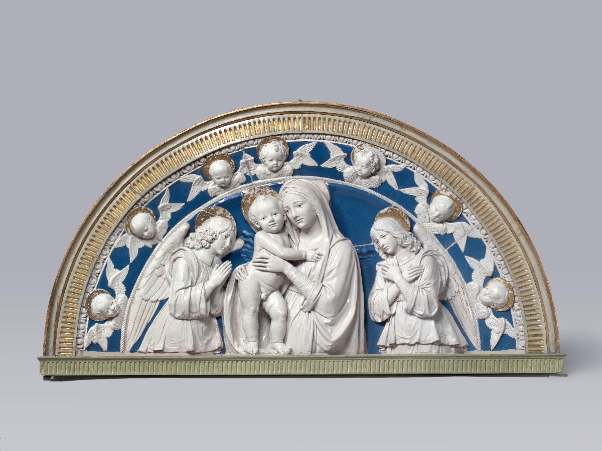 Madonna mit zwei anbetenden Engeln