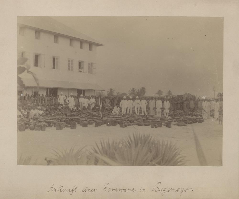 Ankunft einer Karawane in Bagamoyo