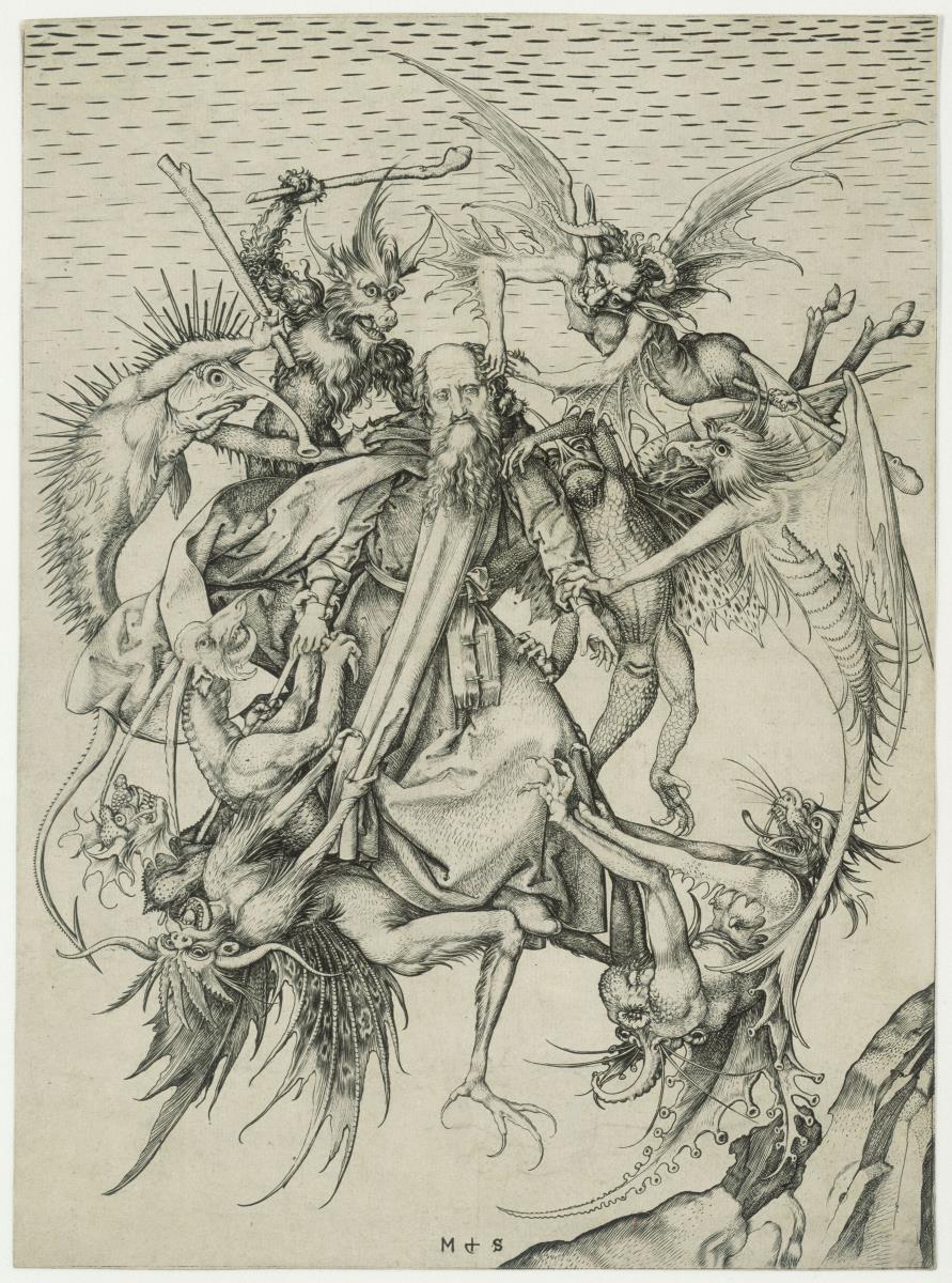 Der Heilige Antonius, von Dämonen geplagt (Versuchung des Hl. Antonius)
