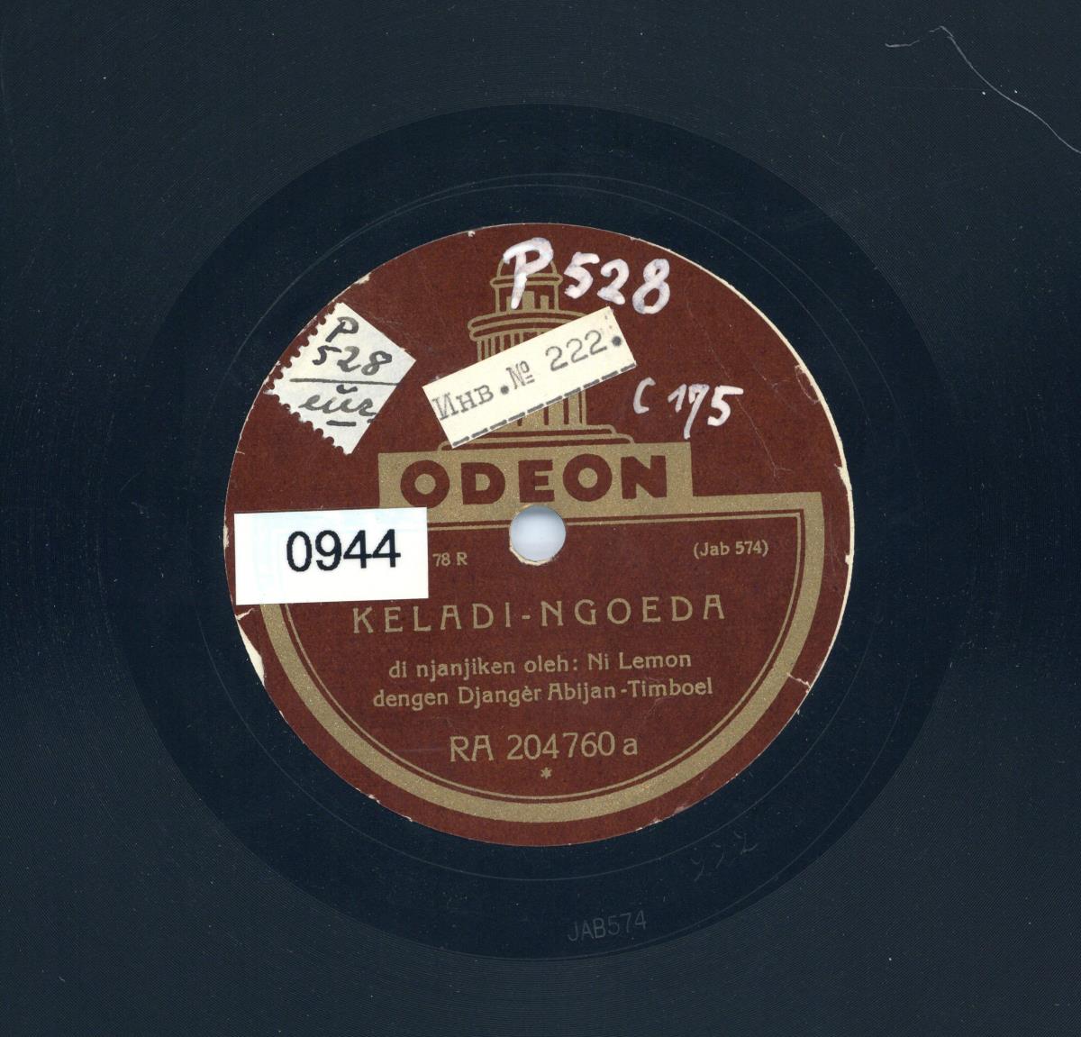Titel A: Keladi-ngoeda
