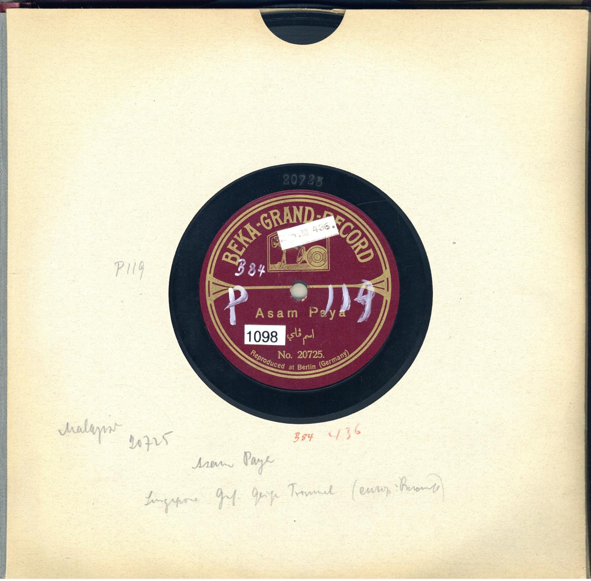 Titel A: Asam paya
