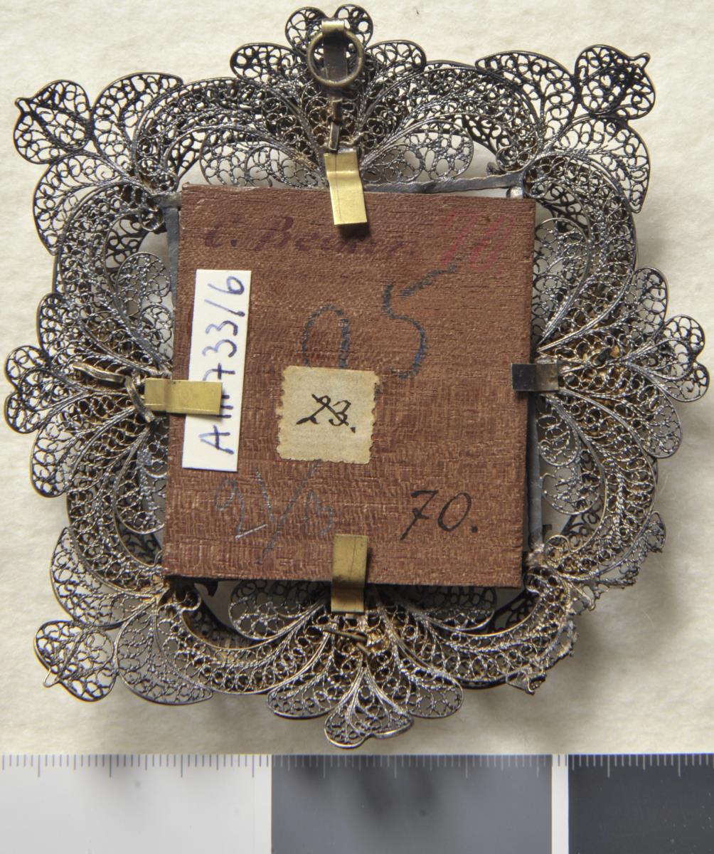 Frauenkopf. Miniatur aus der Sammlung Loewe
