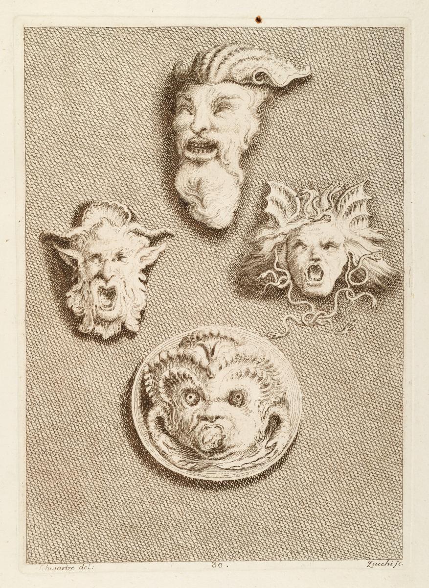 Raccolta di Vari Ornati antichi e moderni Disegnati da Giulio Enrico Schwartz ... Intagliati in rame ... da Lorenzo Zucchi ... in Dresda ...