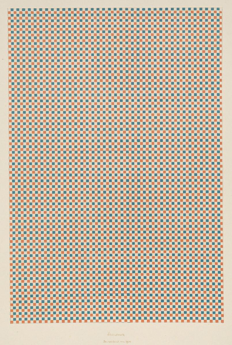 Lithografiertes Papier (Schachbrettmuster)