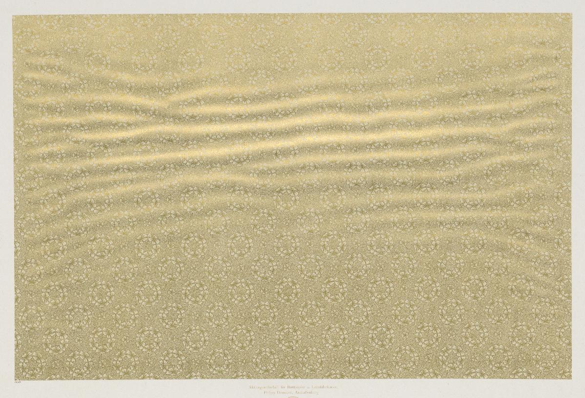 Lithografiertes Papier im Golddruck