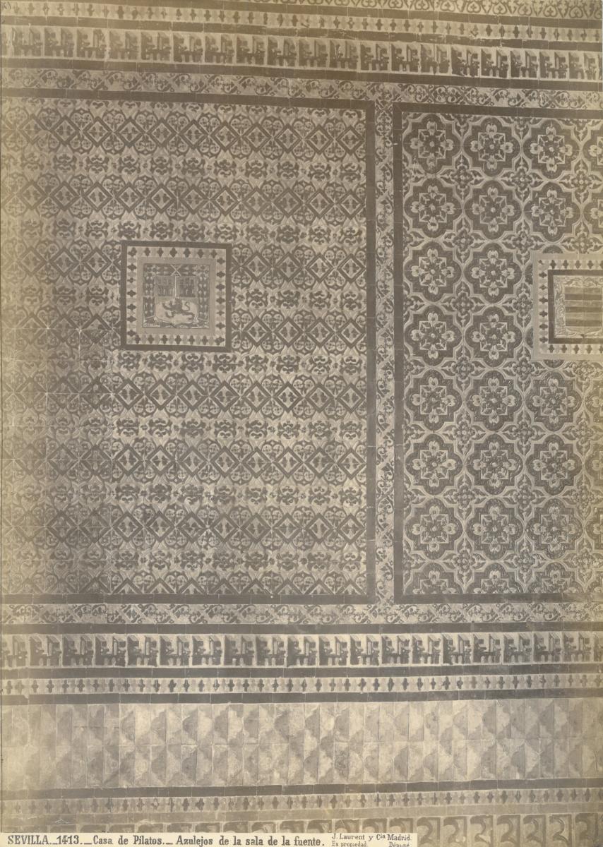 Sevilla, Haus des Pilatus, Sala de la Fuente, Wandfliesen