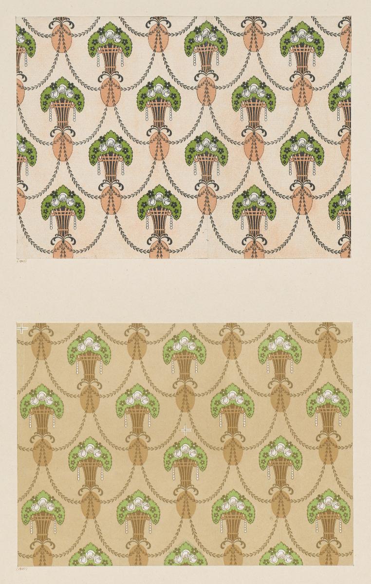 Lithografiertes Papier (Muster in zwei Farbvarianten)
