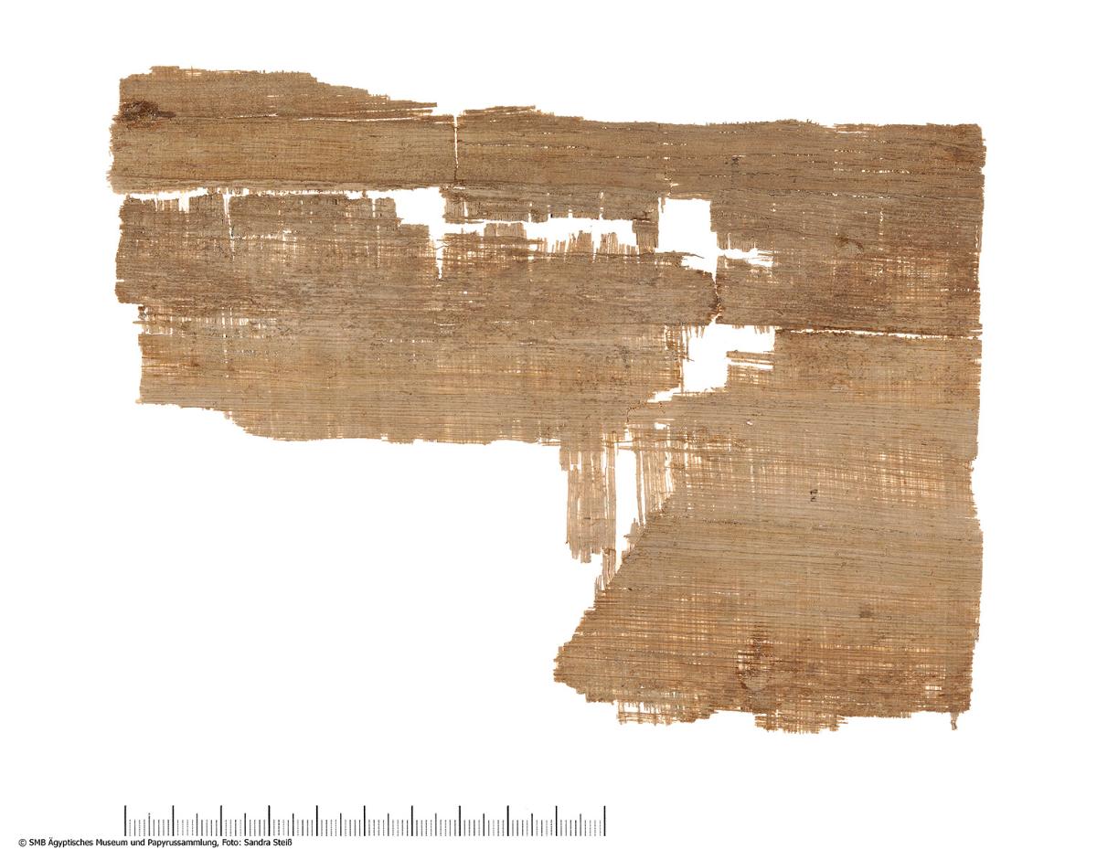 Pahlavi Papyrus mit einem Befehl zur Versendung von Waffen und Pferden (Fragment /a)