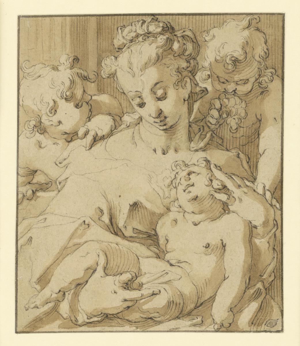 Madonna mit zwei Putten