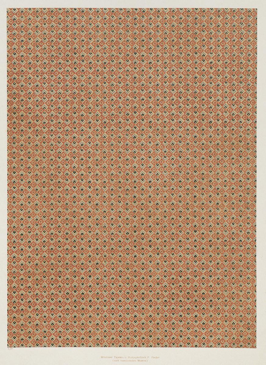 Lithografiertes Papier (nach venezianischen Mustern)