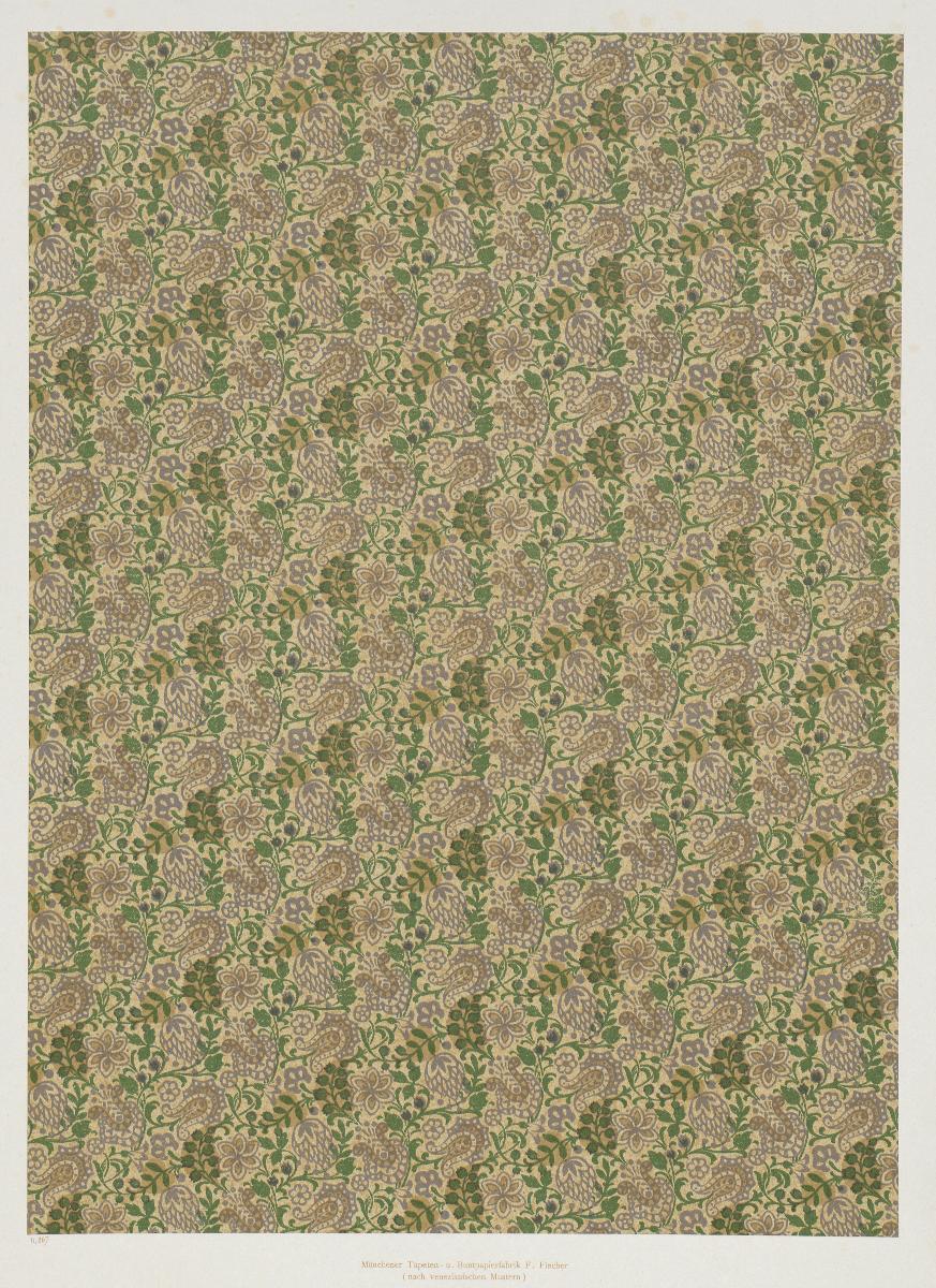 Lithografiertes Papier (nach venezianischen Mustern)