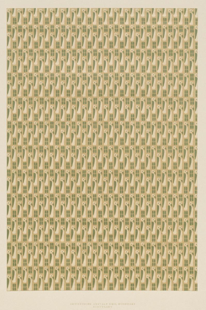 Lithografiertes Papier (Flächenmuster mit Pinguinen)
