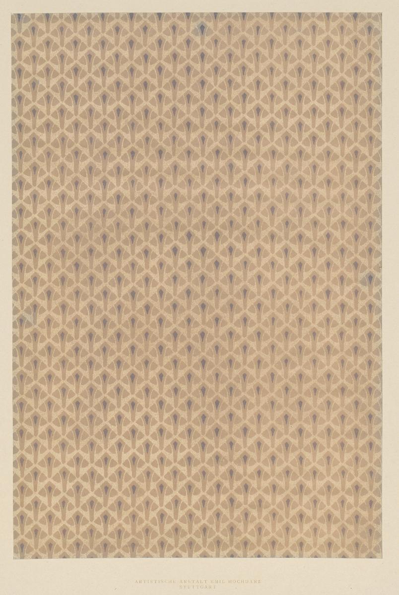 Lithografiertes Papier (geometrisches Flächenmuster)