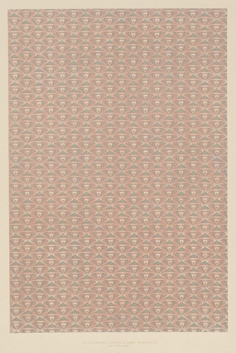 Lithografiertes Papier (geometrisches Flächenmuster)