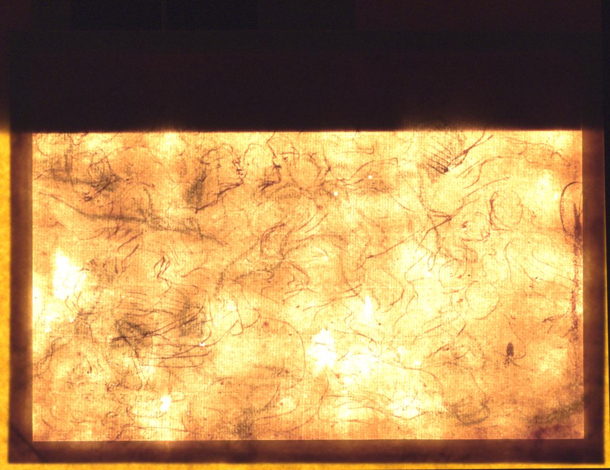 Kompositionsstudie zu einer Schlachtenszene, Entwurf zur Tapisserie mit Alexander dem Großem, verwundet in der Schlacht von Issos