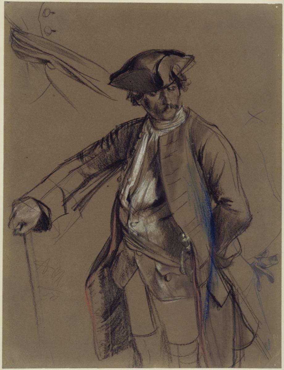 Modellstudie zum Fürsten Leopold von Anhalt-Dessau zu den "Kriegs- und Friedenshelden"