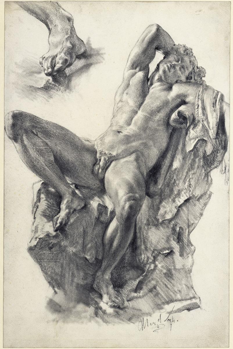 Der Barberinische Faun und Fußstudie