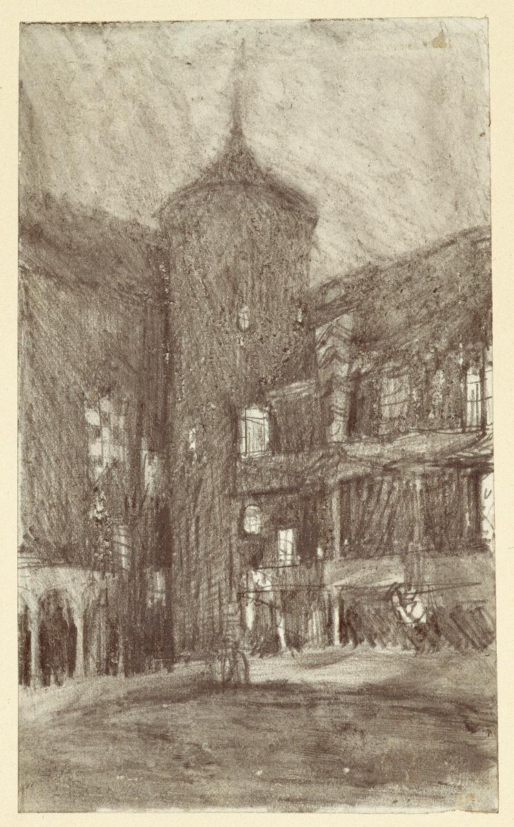 Im Schlosshof in Königsberg bei Nacht