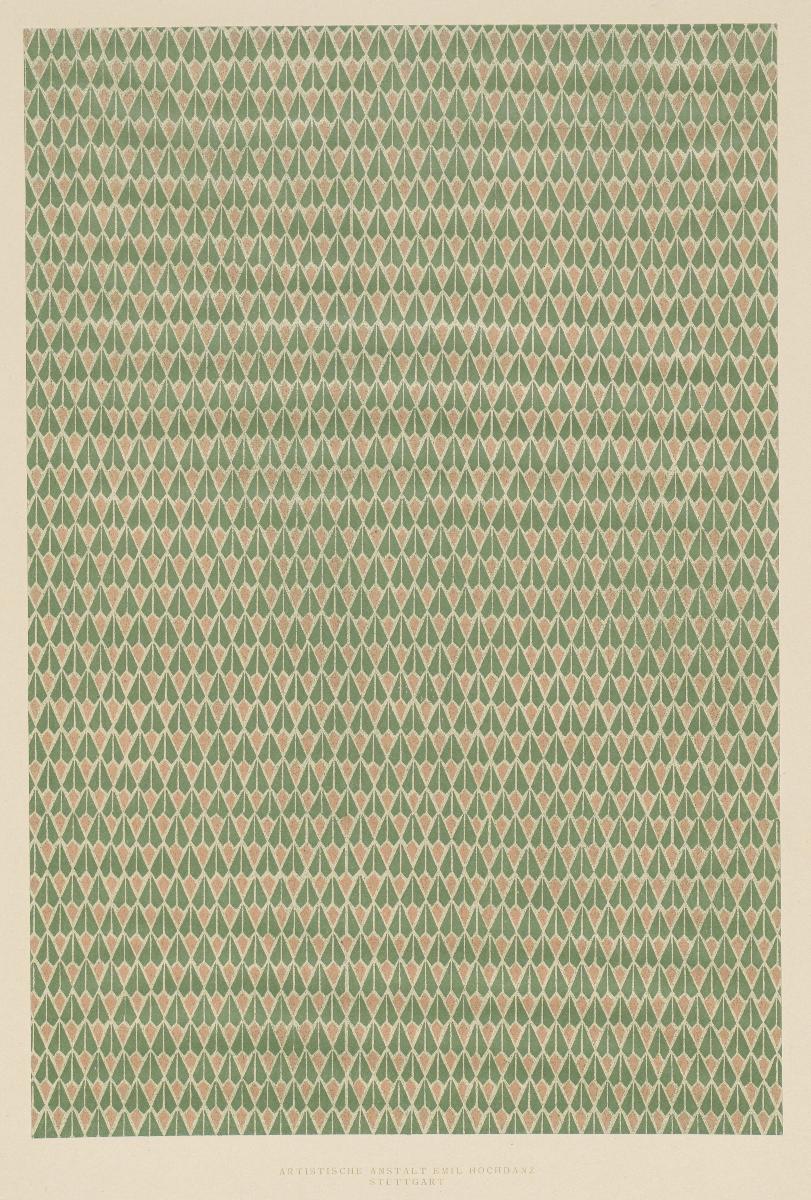 Lithografiertes Papier (geometrisches Flächenmuster)