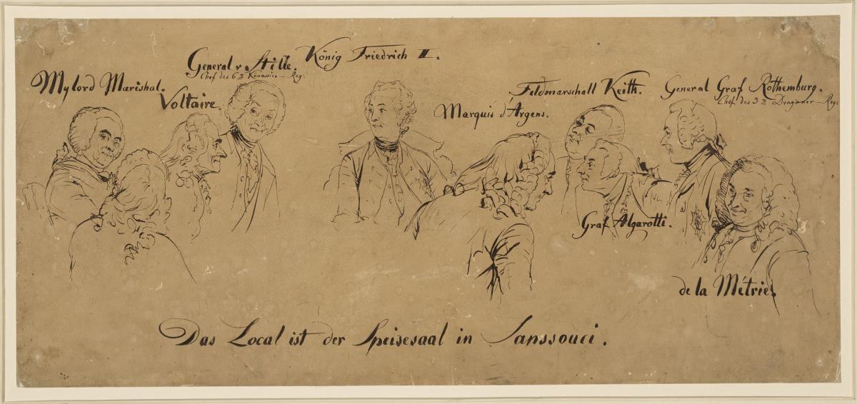 Tafelrunde: Speisesaal in Sanssouci, Personennamen