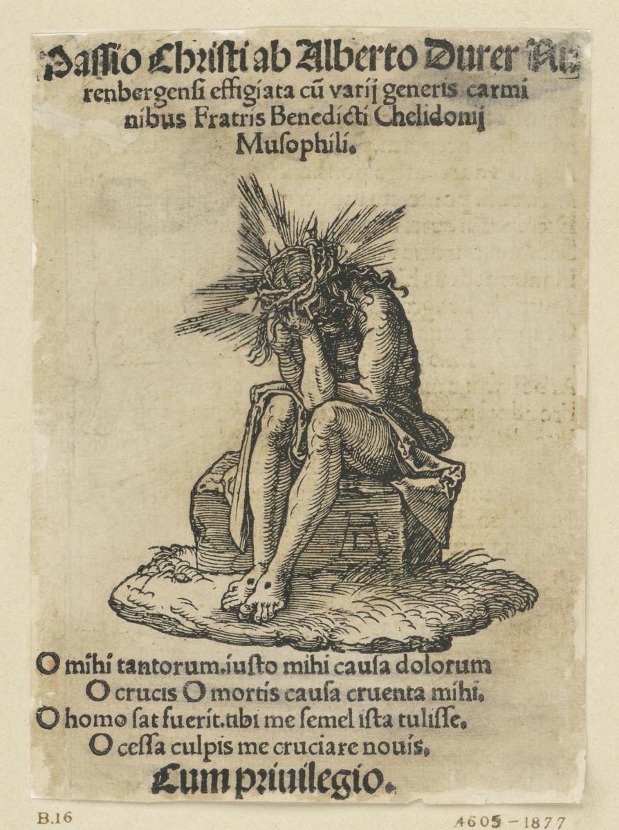 Titelblatt mit dem Schmerzensmann (Kleine Passion)