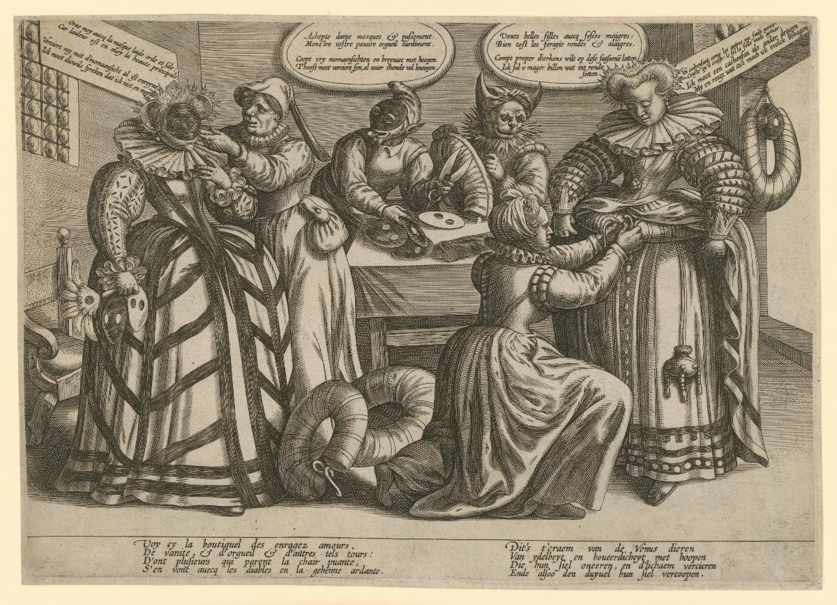 Die Eitelkeit der Frauen - Masken und Hüftpolster