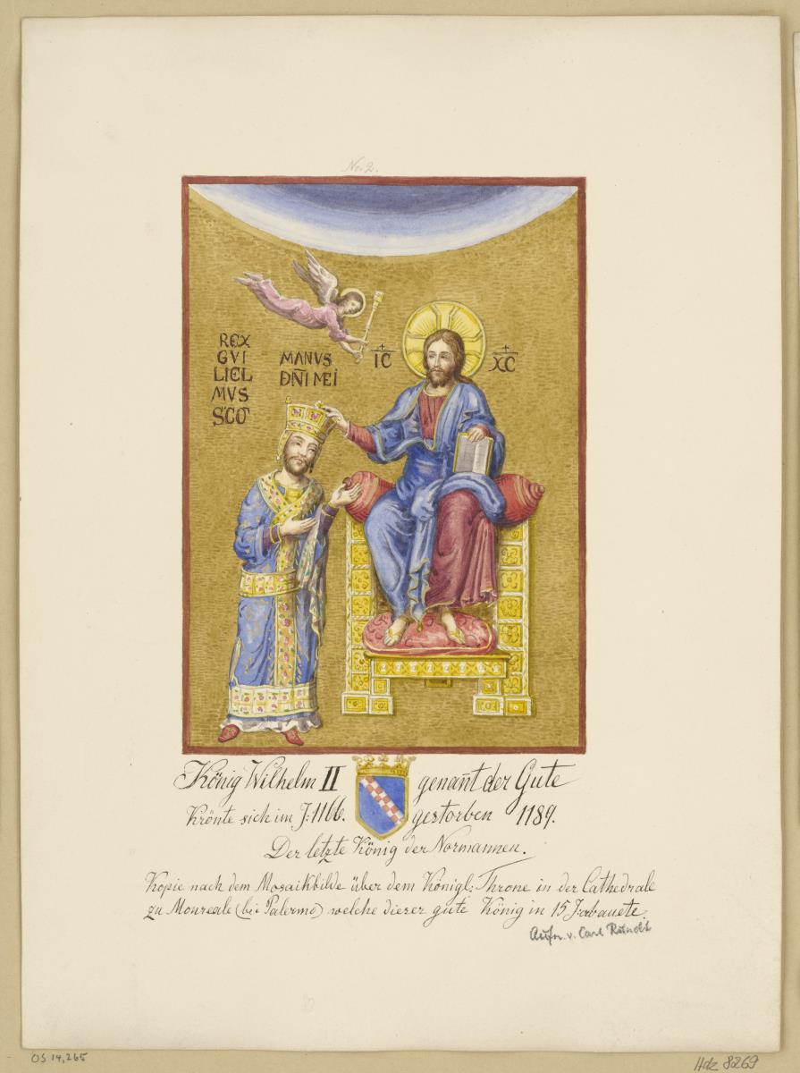 Aufnahme eines Mosaiks in der Kathedrale von Monreale