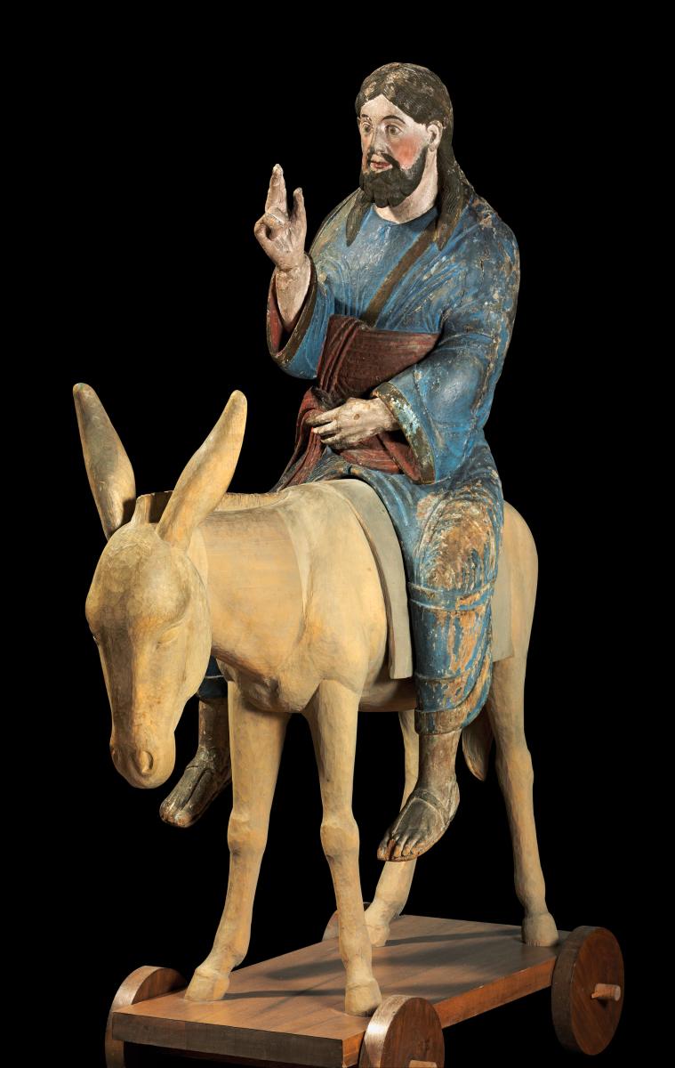 Christus auf dem Palmesel (Palmesel Rekonstruktion)