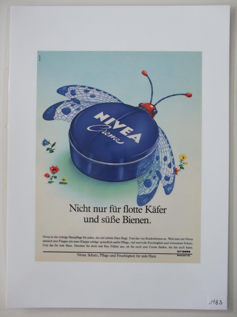 Nivea-Creme "Nicht nur für flotte Käfer und süße Bienen."