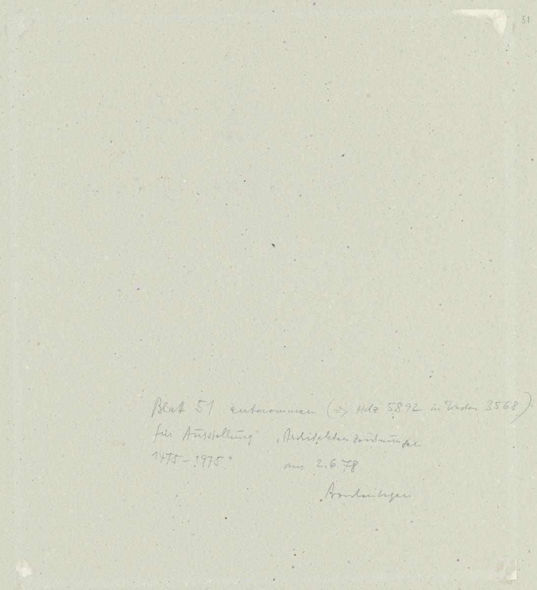 Skizzenbuch Italienreise, Venedig, Palazzo Corner della Ca' Granda