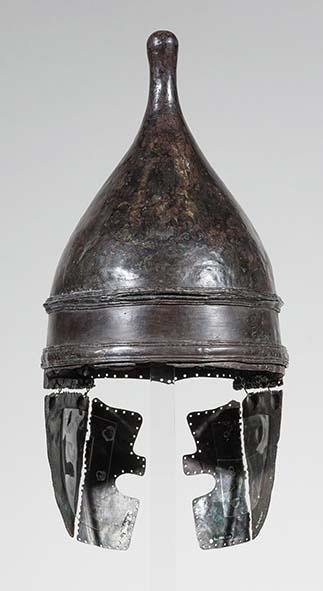 Helm mit Nacken- und Wangenschutz